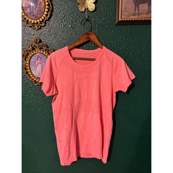 Lululemon Swiftly Tech Size 12 Coral Pink - Picture 1 of 3